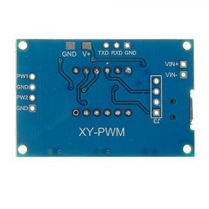 PWM module of two-channel serial generator with display