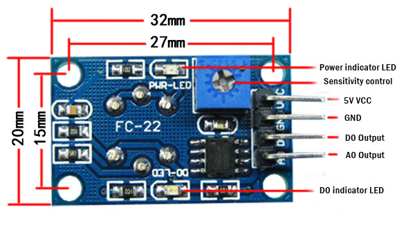 FC-22 HARMFUL Gas Detector Sensor Module for Arduino